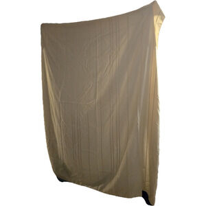 ​Vintage Cream Damask Striped Rectangular Tablecloth 71x83 Textured Boho